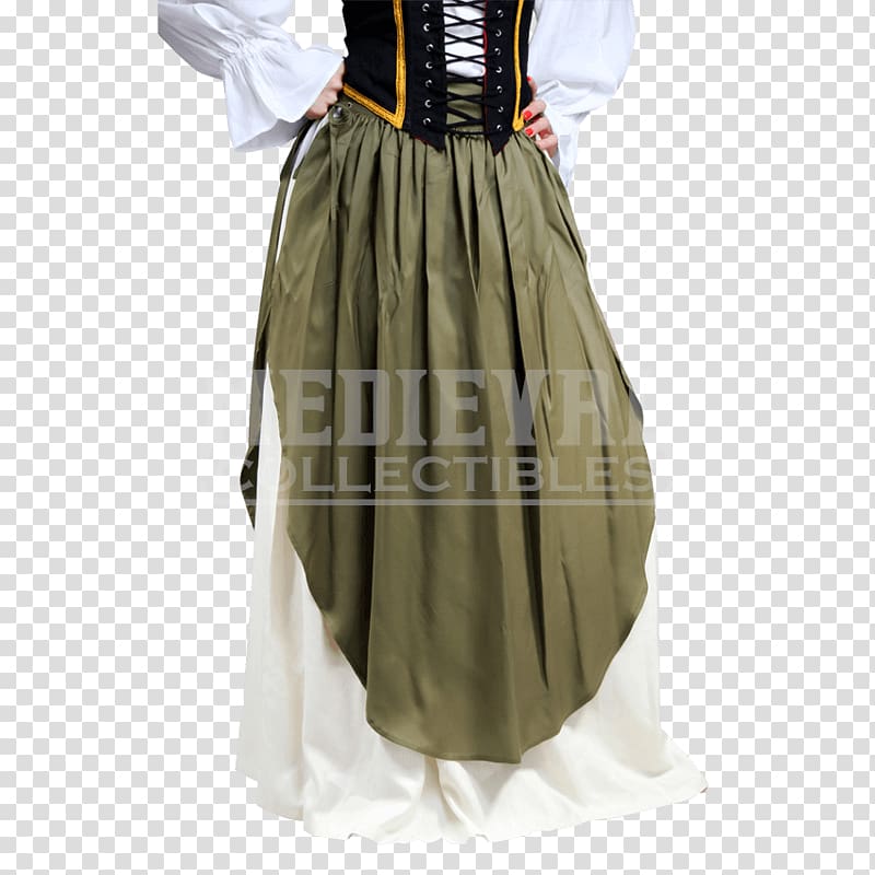 Middle Ages English medieval clothing Skirt Dress, dress transparent background PNG clipart