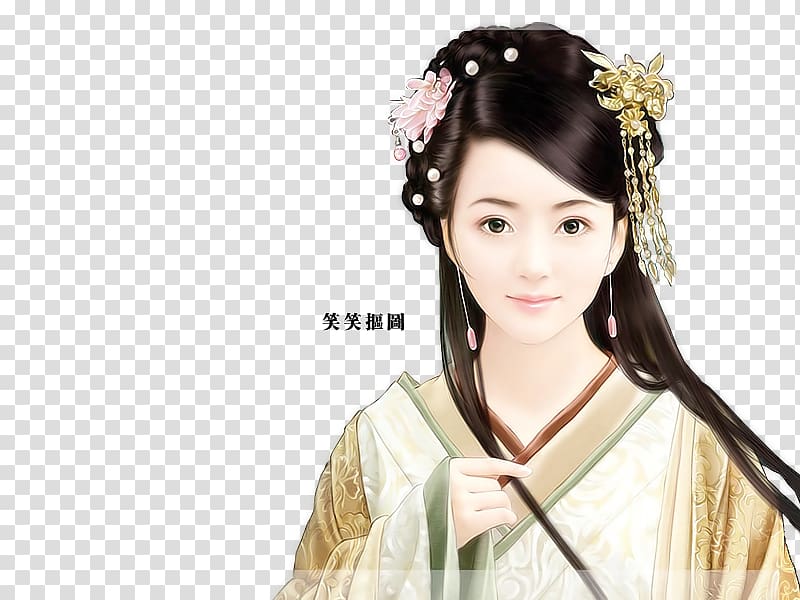 China Painting Asian art Woman, China transparent background PNG clipart