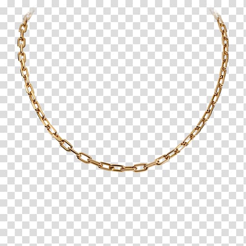 Necklace Jewellery chain Gold Rope chain, necklace transparent background PNG clipart