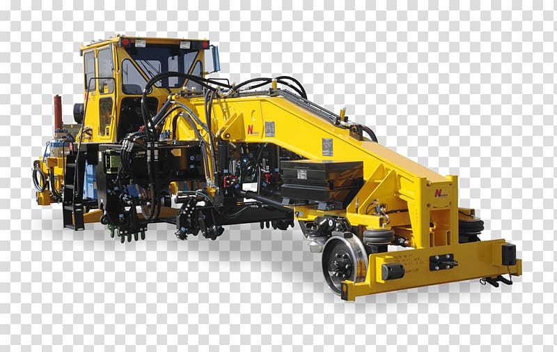 Rail transport Nordco Inc Heavy Machinery Track, maintenance equipment transparent background PNG clipart