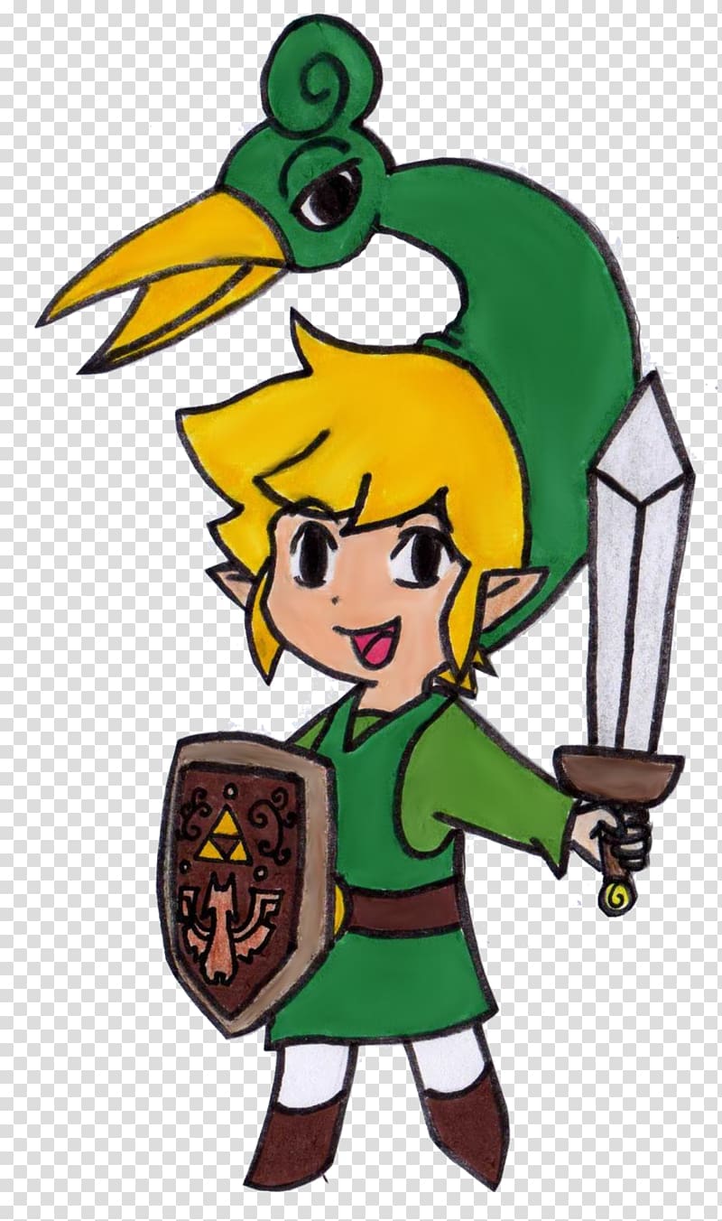The Legend of Zelda: The Minish Cap Link Drawing Video game Character, zelda transparent background PNG clipart