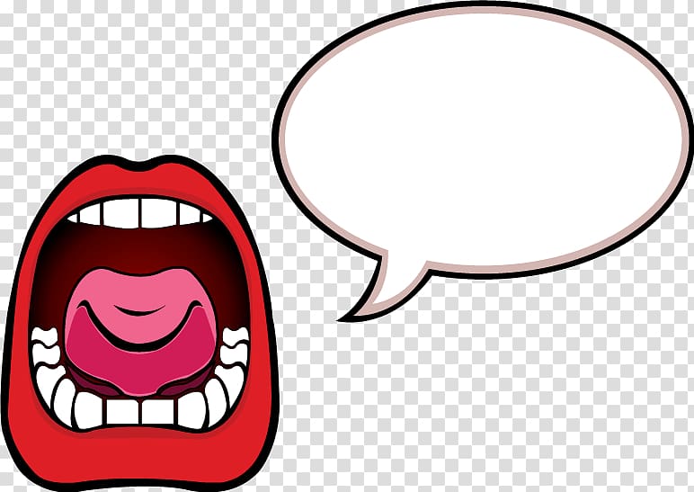 red mouth art, Mouth Lip Free content , Cartoon Screaming Faces transparent background PNG clipart