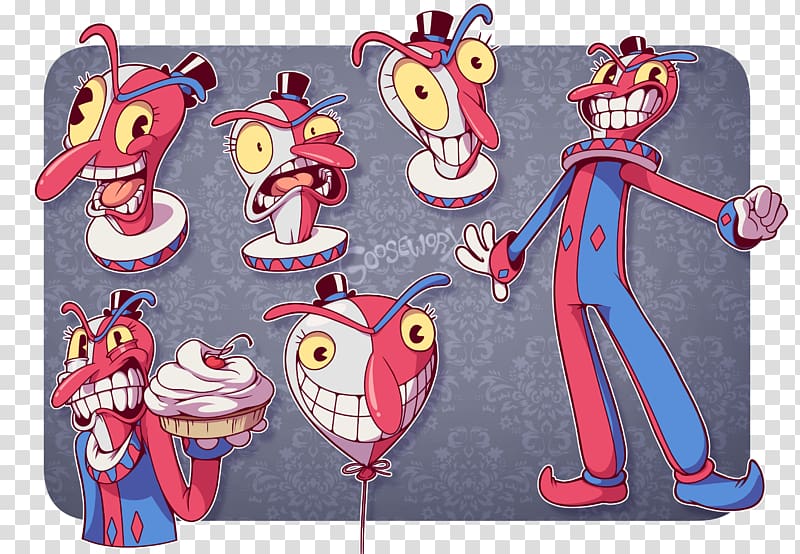 Cuphead Clown It, pennywise the clown transparent background PNG clipart
