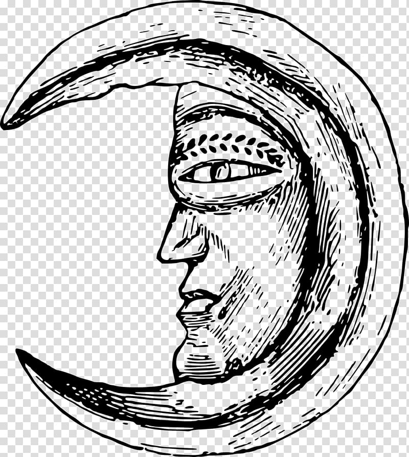 Man in the Moon, moon transparent background PNG clipart
