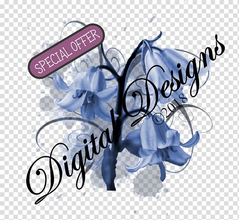 Illustration Logo Desktop Font, bluebells transparent background PNG clipart