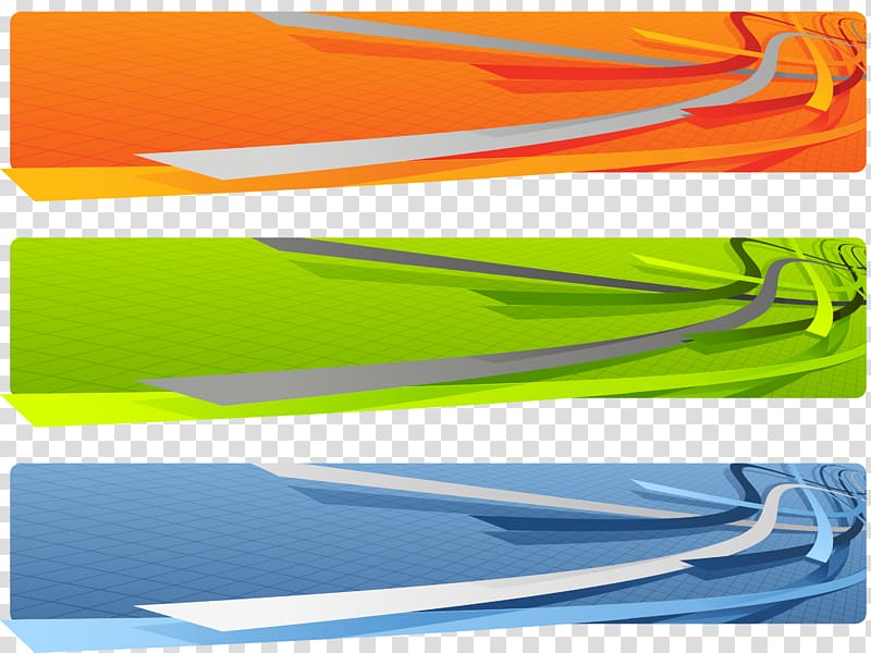 Three Orange Green And Blue Illustrations Web Banner 3d Computer Graphics Illustration 3d Web Banners Abstract Set Transparent Background Png Clipart Hiclipart