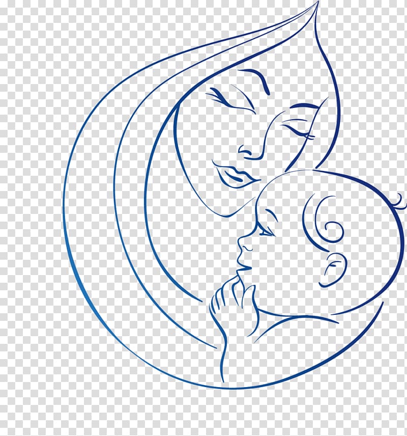 mother and baby logo png