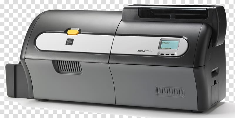 Card printer Zebra Technologies Printing Zebra ZXP Series 7, printer transparent background PNG clipart