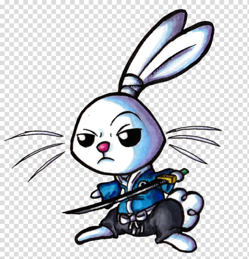 Rabbit Angel Bunny Easter Bunny Usagi Yojimbo Samurai, rabbit transparent background PNG clipart