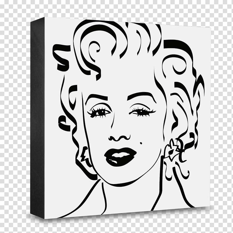 Black and white Visual arts Artist Drawing, marilyn monroe drawings transparent background PNG clipart