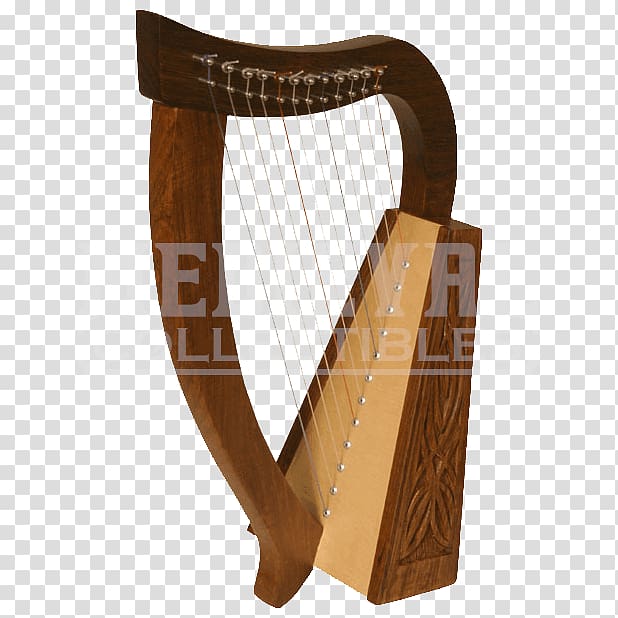 Celtic harp Musical Instruments Celtic music, harp transparent background PNG clipart