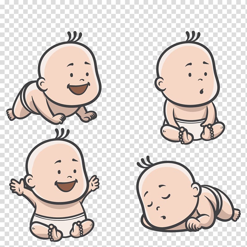 Infant Euclidean , Adorable baby different actions transparent background PNG clipart