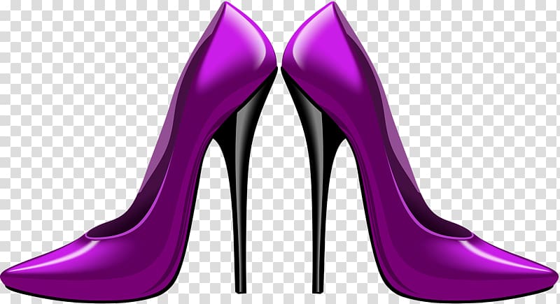 Purple Shoe High-heeled footwear , Girl Fashion transparent background PNG clipart