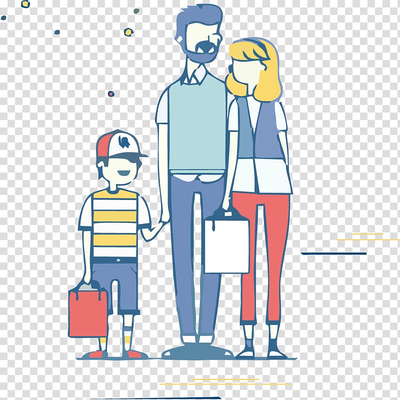 Graphic design Motion graphics Animation Illustration, happy family transparent background PNG clipart
