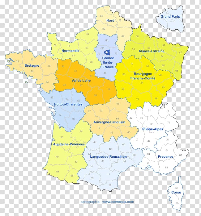 Regions of France Ecoregion Map, france transparent background PNG clipart