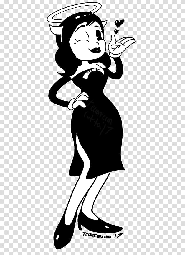 Bendy and the Ink Machine Betty Boop Drawing, blots transparent background PNG clipart