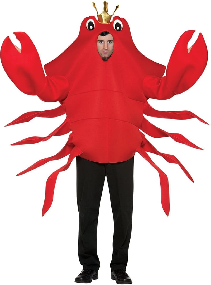 Red king crab Halloween costume Costume party, crab transparent background PNG clipart