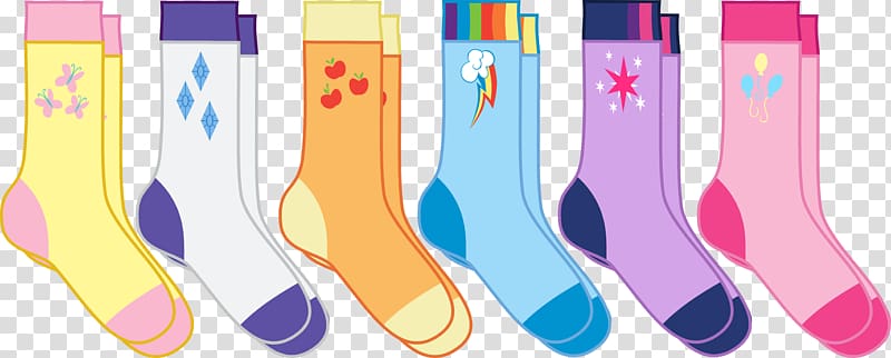 Rainbow Dash Rarity Pony Sock Clothing, socks transparent background PNG clipart