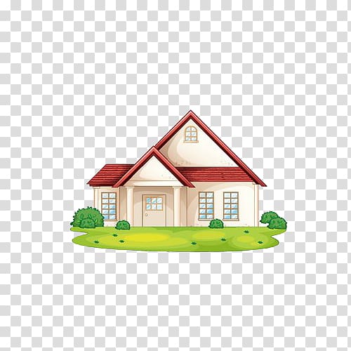 House , house, white and red house illustration transparent background PNG clipart