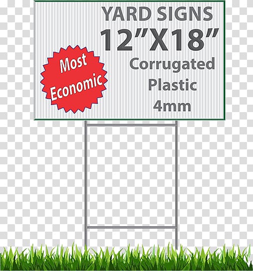 Lawn sign Coroplast Printing Corrugated plastic, yard sign transparent background PNG clipart
