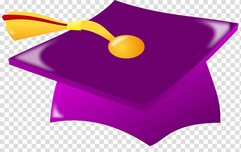 Square academic cap Graduation ceremony Purple , Graduation Scroll transparent background PNG clipart