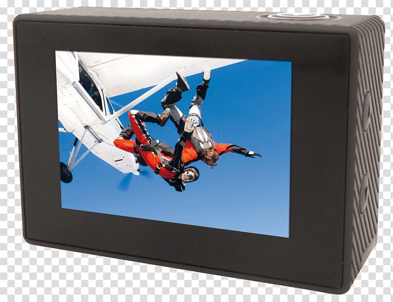 GoXtreme BlackHawk 4K 4K resolution Television Action camera 55\'\' Philips TV LED TV 4K Ultra HD LED TV 55PUS6753, Camera transparent background PNG clipart