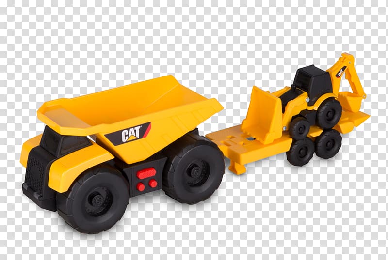Caterpillar Inc. Car Vehicle Toy Dump truck, car transparent background PNG clipart