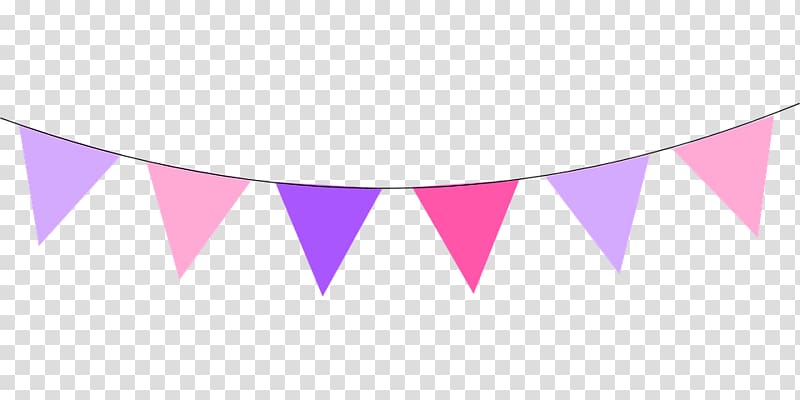 pink and purple bunting , Bunting Banner Pastel , others transparent background PNG clipart