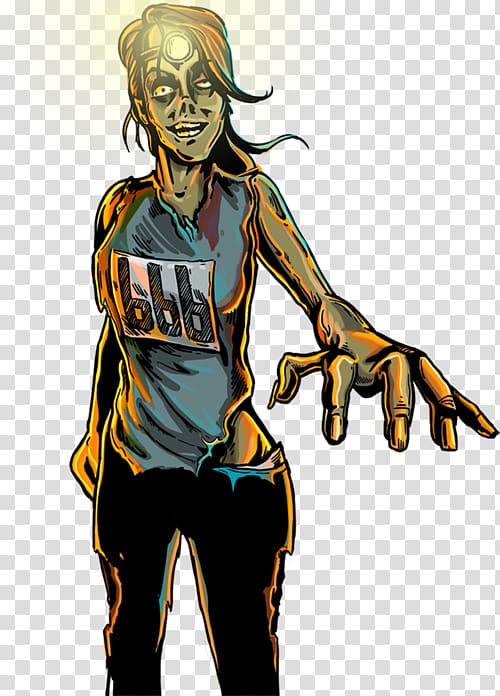 Headgear Fiction Homo sapiens Legendary creature, Woodland Zombie Run transparent background PNG clipart