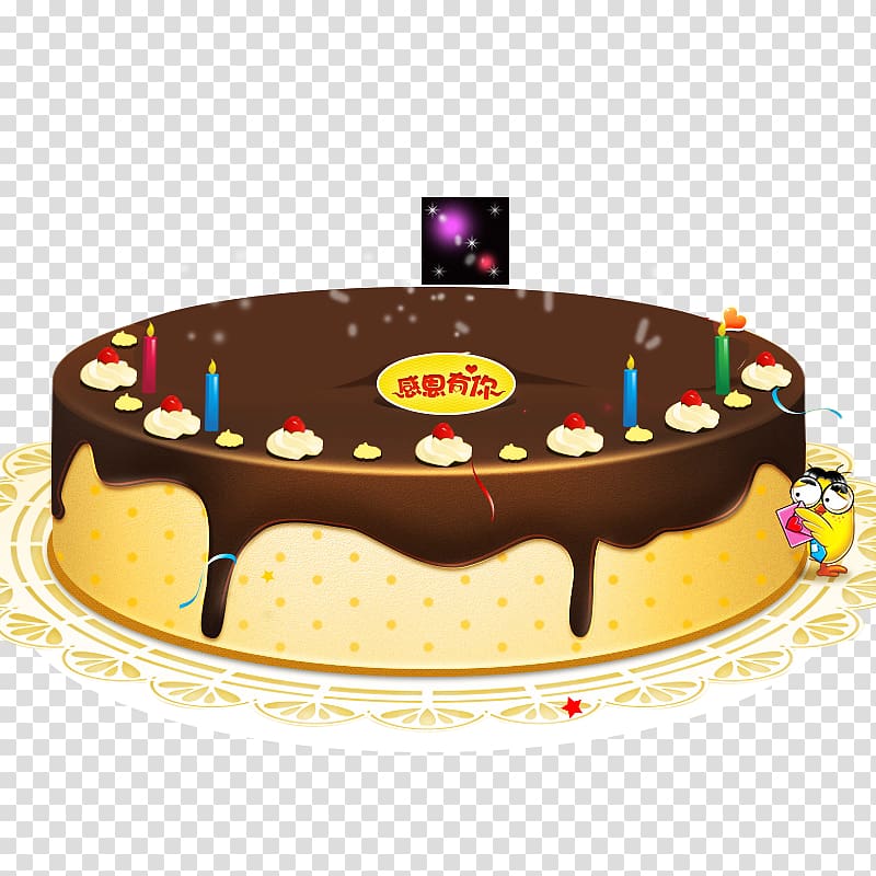 Chocolate truffle Chocolate cake Birthday cake Torte Milk, Chocolate cake material transparent background PNG clipart