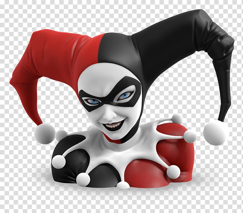 Harley Quinn Joker Batman Figurine Bust, harley quinn transparent background PNG clipart