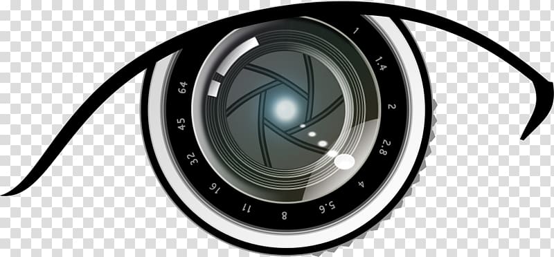 eye illustration, Camera Logo Eye, Camera transparent background PNG clipart
