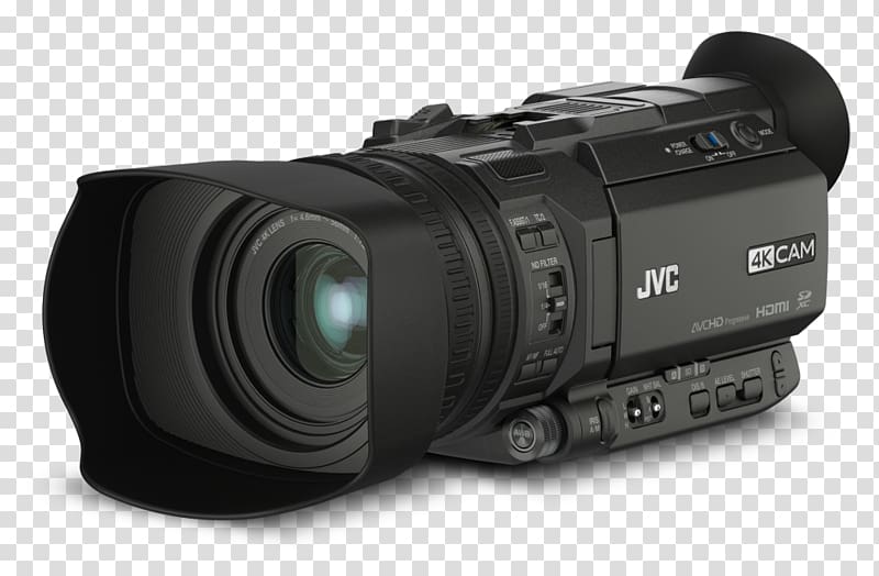 JVC GY-HM170 Camcorder 4K resolution Camera , Camera transparent background PNG clipart