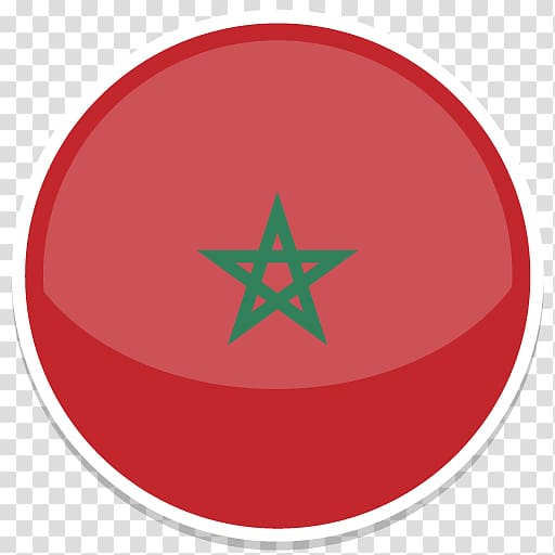 round red circle with green star in between , circle symbol red, Morocco transparent background PNG clipart