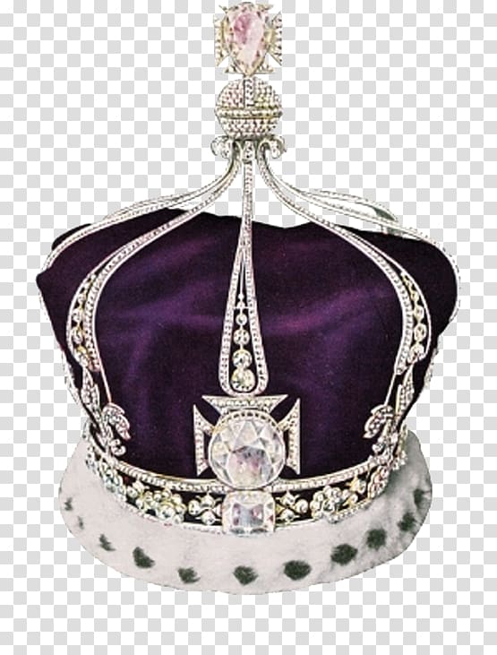 silver-colored crown , Crown Jewels of the United Kingdom Koh-i-Noor Crown of Queen Elizabeth The Queen Mother Diamond, Chinese style crown transparent background PNG clipart