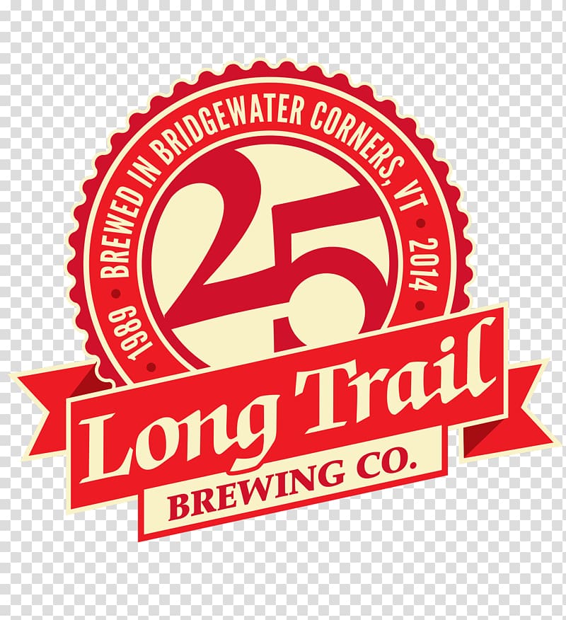 Long Trail Brewing Company Logo Brand Font Product, 25 year anniversary transparent background PNG clipart