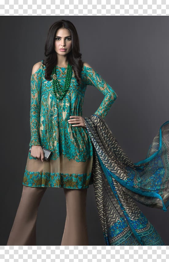 Dress Clothing Formal wear Sana Safinaz Suit, dress transparent background PNG clipart