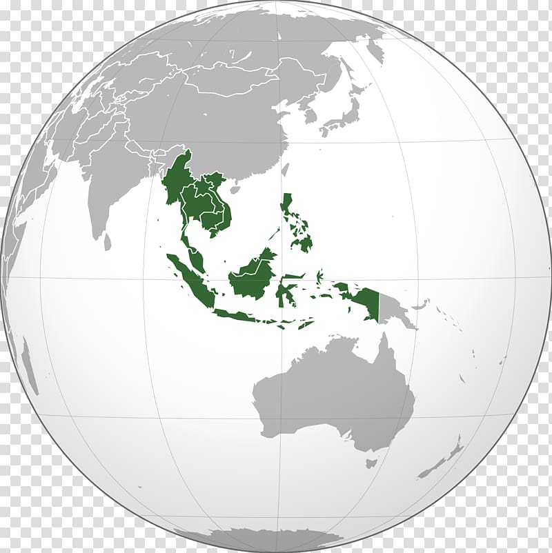 Burma Cambodia Thailand East Asia Globe, indonesia map transparent background PNG clipart