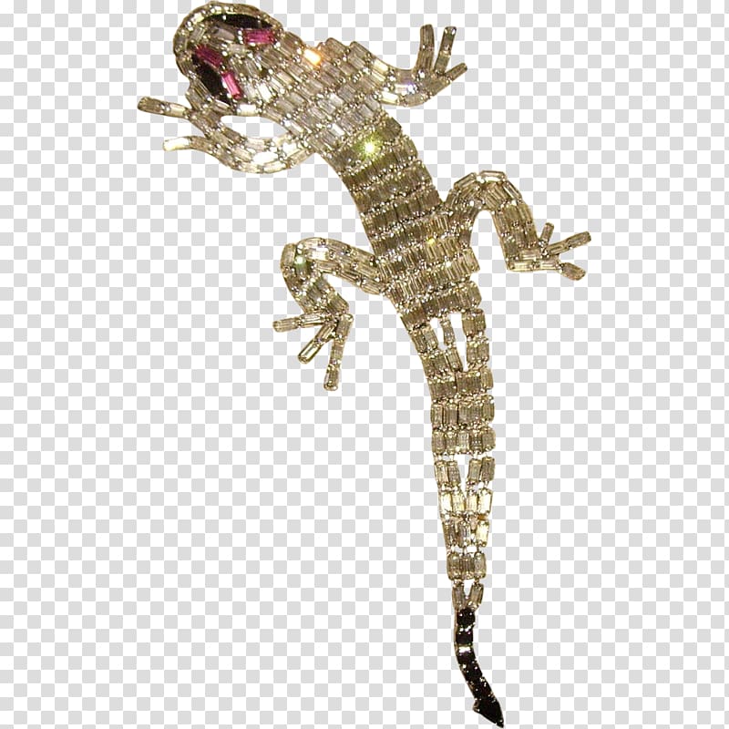 Lizard Reptile Imitation Gemstones & Rhinestones Brooch Gecko, brooch transparent background PNG clipart