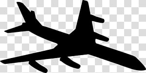 Airplane Silhouette Aircraft , airplane transparent background PNG clipart thumbnail