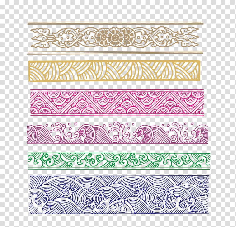 Chinese pattern frame border art china style Vector Image