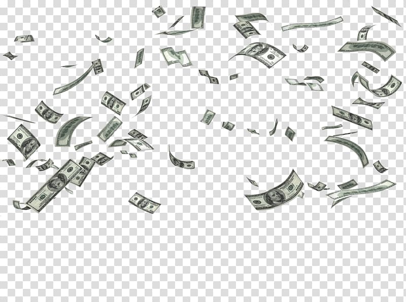US dollar banknotes , Money Banknote, Falling money transparent background PNG clipart