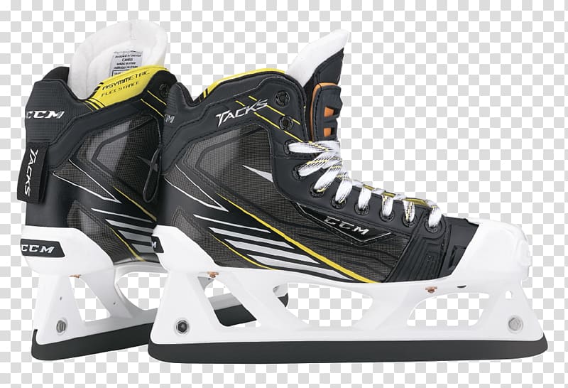 CCM Hockey Goaltender Ice Skates Ice hockey goaltending equipment, ice skates transparent background PNG clipart