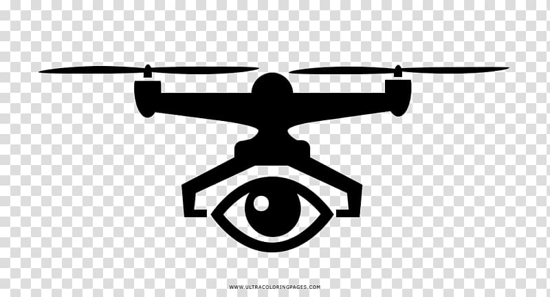Aircraft Unmanned aerial vehicle Computer Icons Quadcopter, coloring transparent background PNG clipart