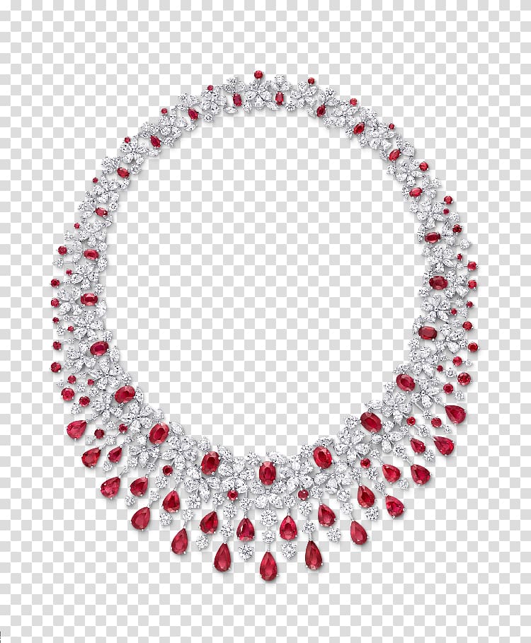 Earring Graff Diamonds Jewellery Necklace Ruby, Jewellery transparent background PNG clipart