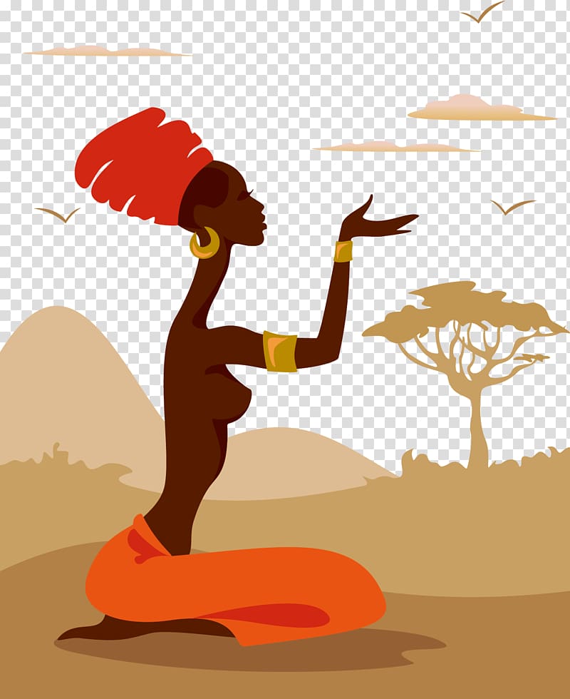 native female graphic, Silhouette Woman African American Illustration, minority women transparent background PNG clipart