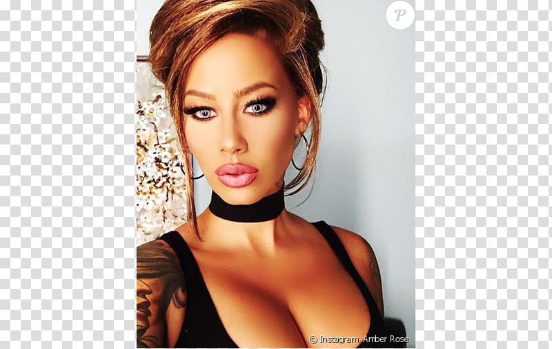 The Amber Rose Show Hairstyle Brown hair, amber transparent background PNG clipart