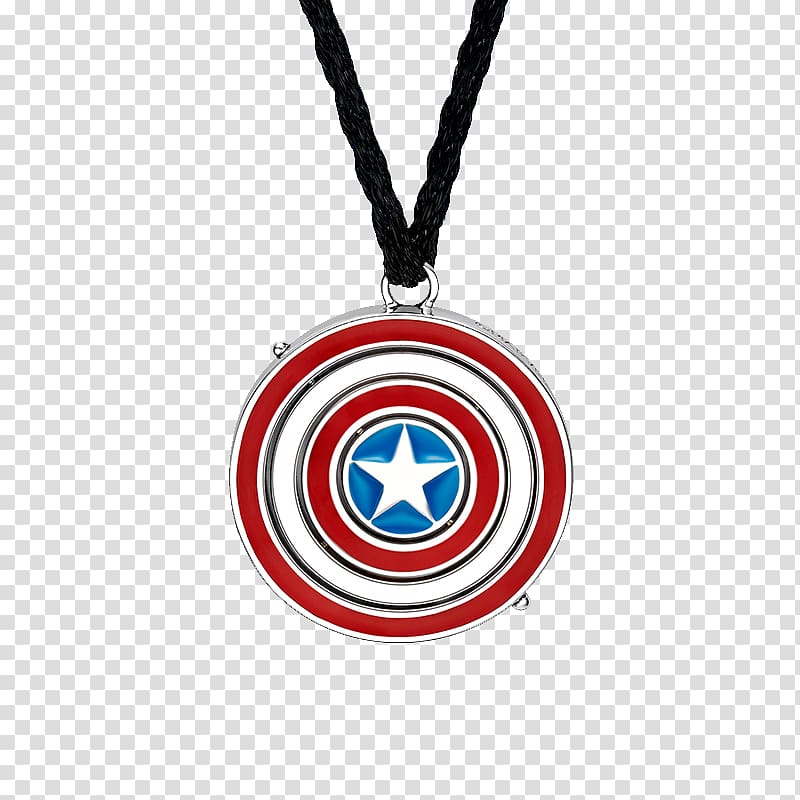 Captain Americas shield Iron Man Wanda Maximoff Pepper Potts, Captain America Shield Pendant transparent background PNG clipart
