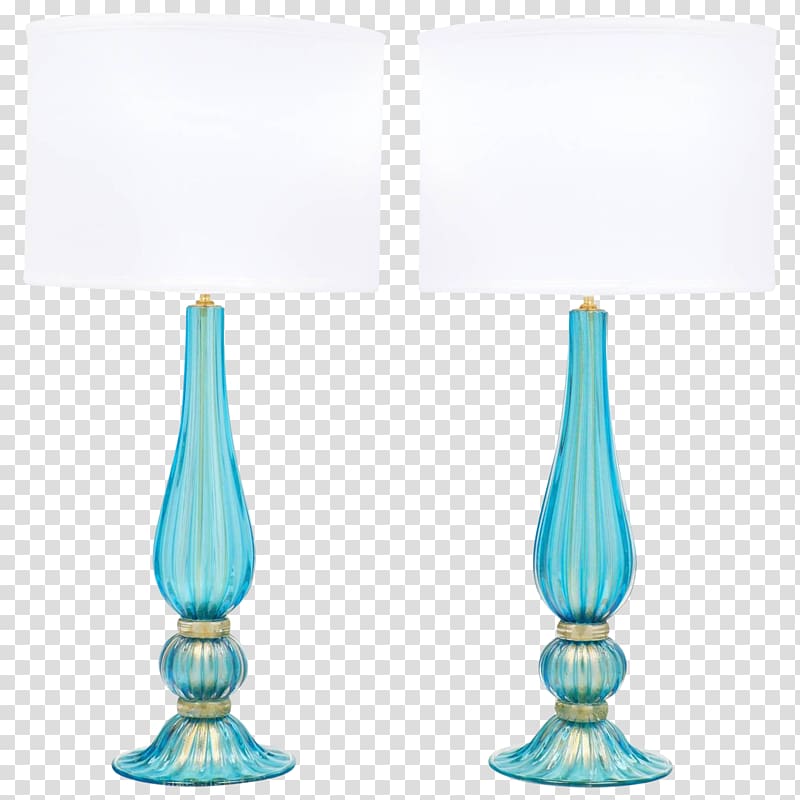 Lighting Light fixture Turquoise, gold frame blue air lamp transparent background PNG clipart