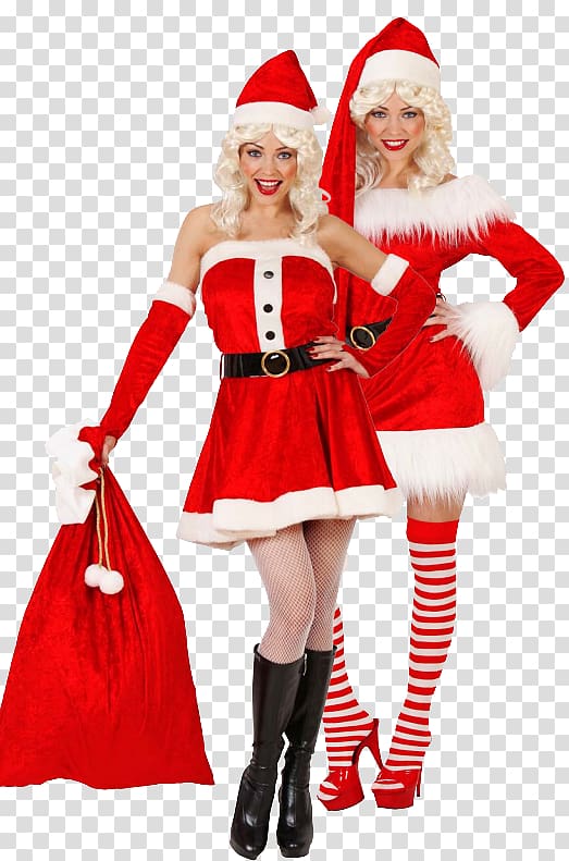 Santa Claus Mrs. Claus Christmas ornament Costume, Naughty transparent background PNG clipart